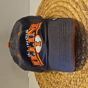 Top of the World | Men's Blue Orange Baseball Cap Stitch University of Illinois